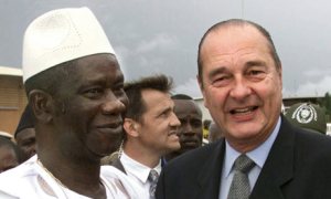 El difunto Lansana Conté, dictador de Guinea, junto a Chirac